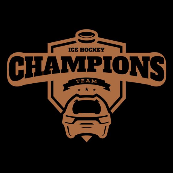 Champions Team Ice Hockey logo template Thumbnail